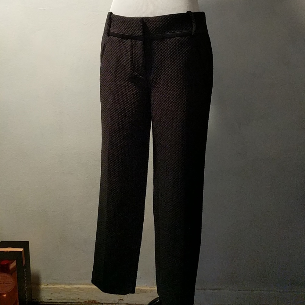 Black jaquered dress pants